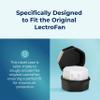 Adaptive Sound Technologies LectroFan Travel Case - Travel Case for LectroFan Sleep Sound Machine - Protective Case for LectroFan Sleep Device - Lightweight EVA & Silicon Rubber - Zip Close - Black view 3