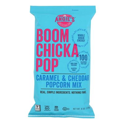 Angie's Popcorn Boomchickapop Caramel and Cheddar Popcorn Mix, 6 Ounce (Pack of 12)