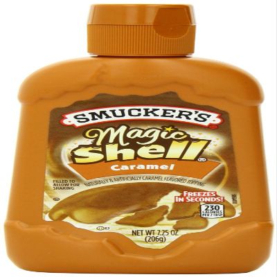 Smucker's Magic Shell Caramel Flavored Topping, 7.25 Ounce [Pack of 4]