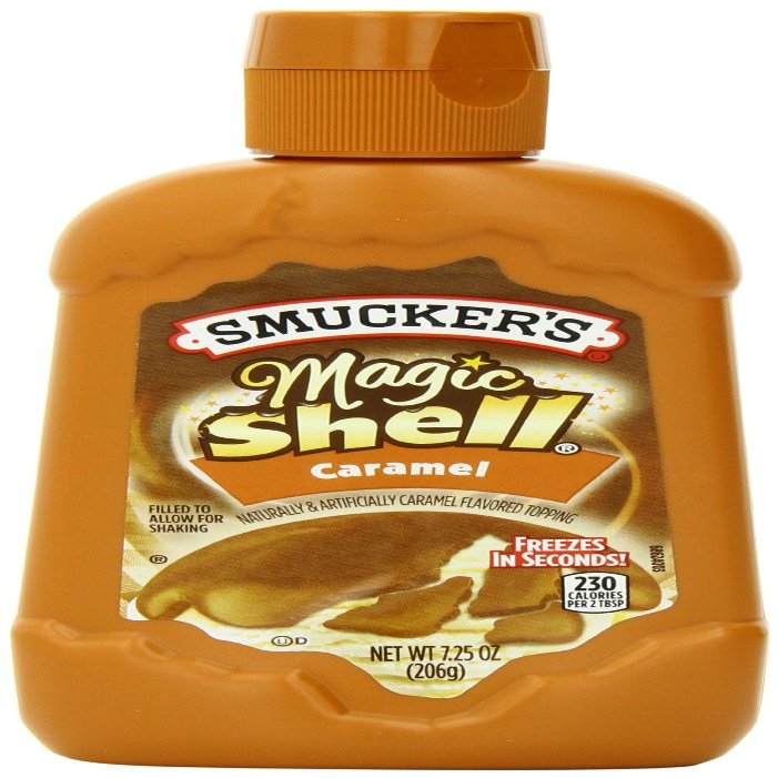 Smucker's Magic Shell Caramel Flavored Topping, 7.25 Ounce [Pack of 4]