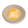 100% Compostable Disposable Paper Plates Bulk [6" 50 Pack], Bamboo Plates, Eco Friendly, Biodegradable, Sturdy Small Dessert Party Plates, Heavy-Duty, Unbleached by Earth's Natural Alternative view 1