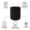Couver Women Black Number 10 Sports/Athletic Terry Cloth Sweat Wristband, 1 Pair view 3