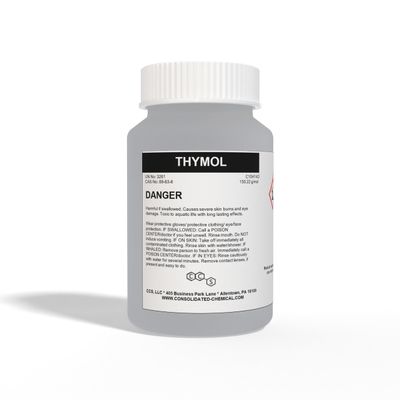 CCS CONSOLIDATED CHEMICAL & SOLVENTS Thymol Crystals High Purity Aroma Compound 25g