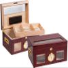 Prestige Import Group - The Valencia Glass Top Cigar Humidor - Capacity: 120 - Color: Cherry view 1