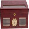 Prestige Import Group - The Valencia Glass Top Cigar Humidor - Capacity: 120 - Color: Cherry view 2