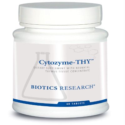 Biotics Research Cytozyme Thy Neonatal Thymus Concentrate, Supports Health of The Thymus Gland, Healthy Immune Response and Pathway Processes, Supports Immune System 60 Tablets