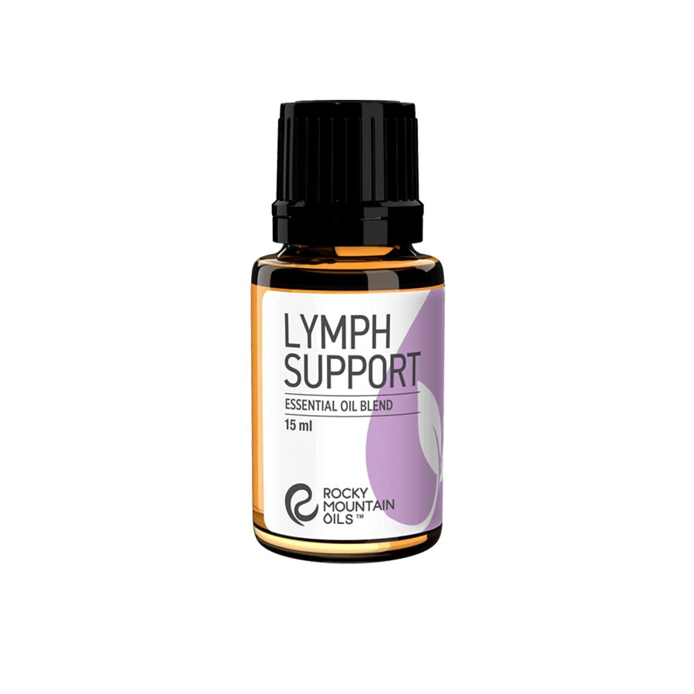 Rocky Mountain Oils Lymph Support Essential Oil Blend with 100% Pure and Natural Essential Oils - Lymphatic Oil, Massage Oil for Massage Therapy - 15ml