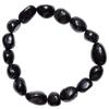 Zenergy Gems CHARGED Natural Black Tourmaline Crystal Stretchy Bracelet + Selenite Crystal Charger Included PSYCHIC PROTECTION view 1