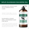 Velona Wild Alaskan Salmon Oil - 8 Fl Oz | 100% Pure Refined Oil | Omega 3 with EPA & DHA | Helps Maintain Soft Coat for Pets & Joint Function view 2