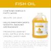 velona Fish Omega-3 Oil 64 Fl Oz | 100% Pure and Natural Carrier Oil | Refined | Vitamin E, D, Omega-3 | Cooking, Skin, Face, Body, Hair Care | Use Today - Enjoy Results view 2