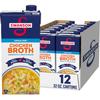 SWANSON S 100% Natural Unsalted Chicken Broth, 32 oz Carton (12 Pack) view 1