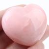 rockcloud Healing Crystal Natural Rose Quartz Heart Love Carved Palm Worry Stone Chakra Reiki Balancing view 4