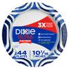 Dixie Ultra, Large Paper Plates, 10 Inch, 44 Count, 3X Stronger*, Heavy Duty, Microwave-Safe, Soak-Proof, Cut Resistant, Disposable Plates For Heavy, Messy Meals view 1
