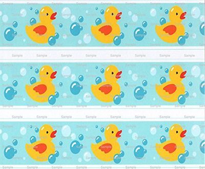 Rubber Ducky - Cake Side Strip - Edible Cake/Cupcake Party Topper - D2910