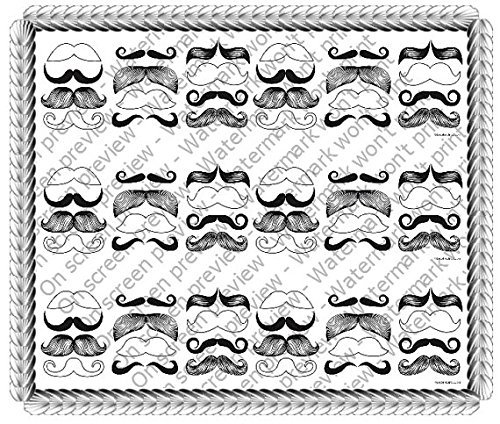 Mustache - Cake Side Strip - Edible Cake/Cupcake Party Topper - D20086