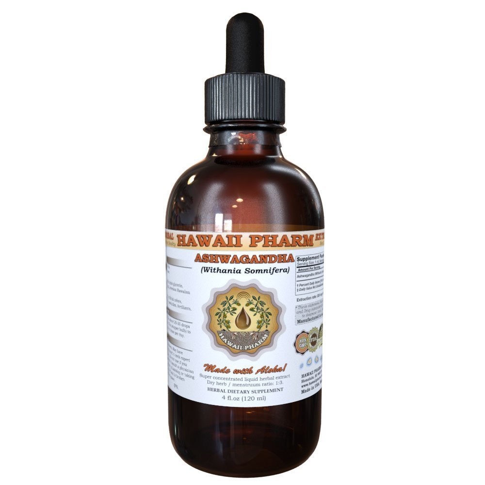 Ashwagandha Liquid Extract, Organic Ashwagandha (Withania Somnifera) Dried Root Tincture 2 oz
