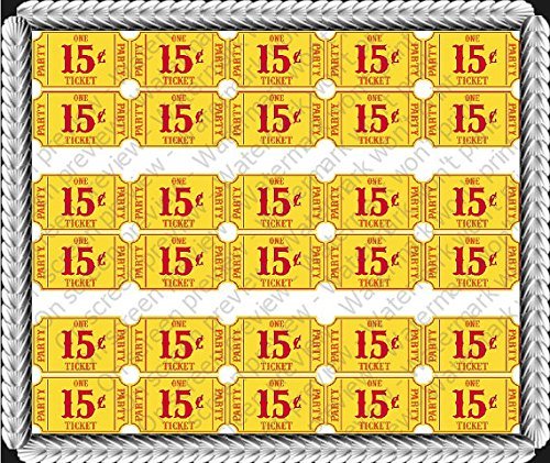 Carnival Tickets - Designer Strips - Edible Cake Side Toppers- Decorate The Sides of Your Cake - D20153