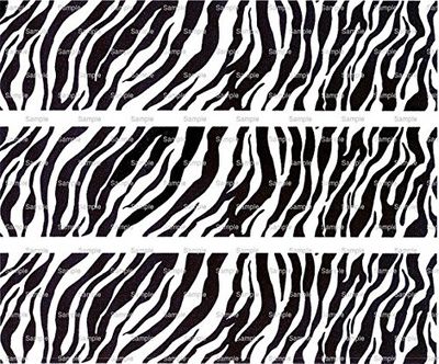 Zebra Birthday Print - Cake Side Strip - Edible Cake/Cupcake Topper - D673