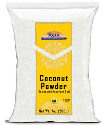 Rani Coconut Fine Powder (Desiccated, Macaroon Cut) 7oz (200g) Raw (uncooked, unsweetened) ~ All Natural | Vegan | Gluten Friendly