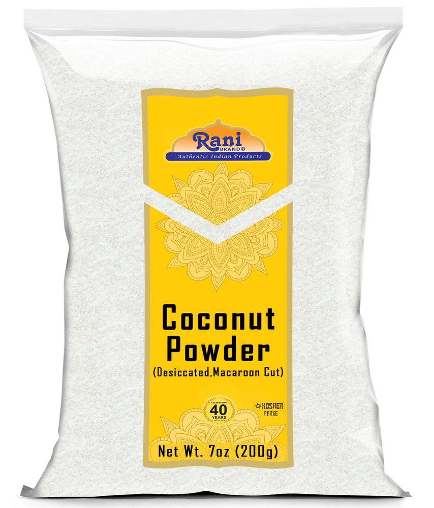Rani Coconut Fine Powder (Desiccated, Macaroon Cut) 7oz (200g) Raw (uncooked, unsweetened) ~ All Natural | Vegan | Gluten Friendly