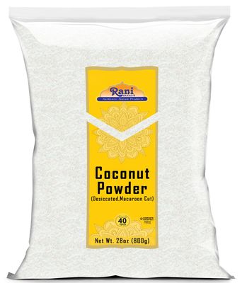 Rani Coconut Fine Powder (Desiccated, Macaroon Cut) 28oz (800g) Raw (uncooked, unsweetened) ~ All Natural | Vegan | Gluten Friendly