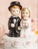 Vintage Applique Cute Child Wedding Cake Topper view 1