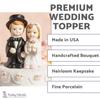 Vintage Applique Cute Child Wedding Cake Topper view 2