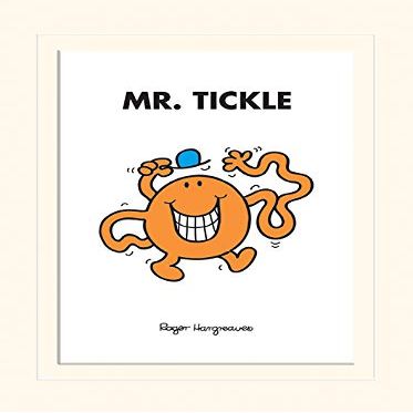 Mr Men & Little Miss Tickle Mounted 30 x 40cm Print, Multi-Color