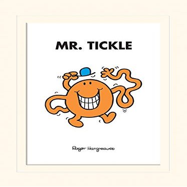 Mr Men & Little Miss Tickle Mounted 30 x 40cm Print, Multi-Color