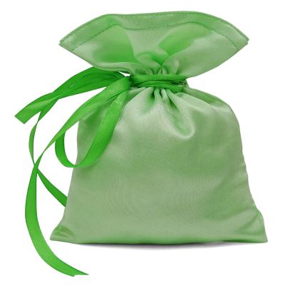 Darling Souvenir 50 Satin Drawstring Gift Pouch Small Wedding Party Favors Bag - 4" x 6.5" inches Baby Shower Thank You Pouches- Mint Green