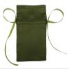 Darling Souvenir 50 Satin Drawstring Gift Pouch Small Wedding Party Favors Bag - 4" x 6.5" inches Baby Shower Thank You Pouches- Olive Green view 2