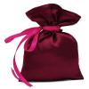 Darling Souvenir 50 Satin Drawstring Gift Pouch Small Wedding Party Favors Bag - 4" x 6.5" inches Baby Shower Thank You Pouches- Burgundy view 1