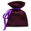 Darling Souvenir 50 Satin Drawstring Gift Pouch Small Wedding Party Favors Bag - 4" x 6.5" inches Baby Shower Thank You Pouches- Burgundy Purple view 1