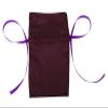 Darling Souvenir 50 Satin Drawstring Gift Pouch Small Wedding Party Favors Bag - 4" x 6.5" inches Baby Shower Thank You Pouches- Burgundy Purple view 2