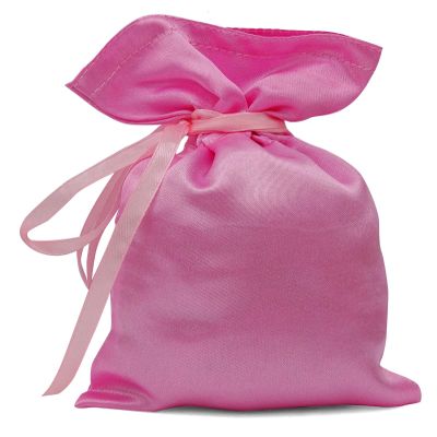 Darling Souvenir 50 Satin Drawstring Gift Pouch Small Wedding Party Favors Bag - 4" x 6.5" inches Baby Shower Thank You Pouches- Baby Pink