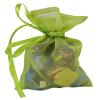Darling Souvenir 50 Organza Drawstring Gift Pouch Small Wedding Party Favors Bag 4 x 6.5 inches Baby Shower Thank You Pouches- Green view 1