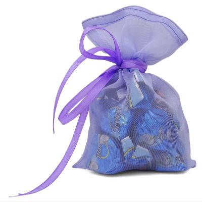 Darling Souvenir 50 Organza Drawstring Gift Pouch Small Wedding Party Favors Bag 4 x 6.5 inches Baby Shower Thank You Pouches- Lavender