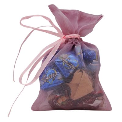 Darling Souvenir 50 Organza Drawstring Gift Pouch Small Wedding Party Favors Bag 4 x 6.5 inches Baby Shower Thank You Pouches- Dirty Purple