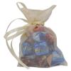 Darling Souvenir 50 Organza Drawstring Gift Pouch Small Wedding Party Favors Bag 4 x 6.5 inches Baby Shower Thank You Pouches- Ivory White view 1