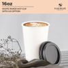 [1000 COUNT]Harvest Pack 16 oz White Single Wall Disposable Paper Cups - Hot Drinks Water Coffee Tea Cocoa Cafe Cappuccino Espresso Latte Chocolate view 3