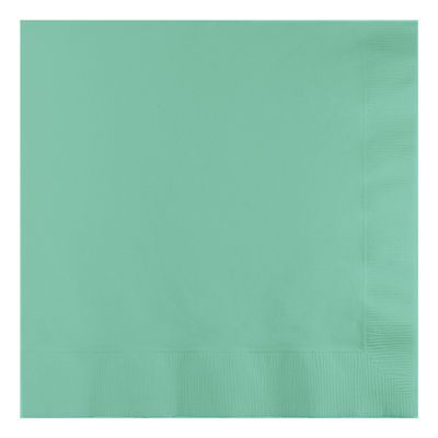 Creative Converting 3-Ply Fresh Mint Lunch Napkin, 6.5" x 6.5", Green