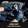 EPPCO LionGrip 7-Mil Black Nitrile Gloves Disposable Powder Free, Latex Free Textured Superior Grip Glove for Mechanics, Auto-motive, Industrial Work, XXL, Box of 90 view 2