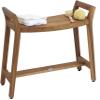 AquaTeak Patented Asia Ascend Estate Teak Shower Bench with Elevated Height view 3