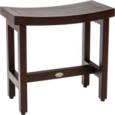 Patented 24" Sumba Lotus Mocha-Shield Teak Shower Bench - 1 Count (Pack of 1)
