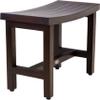 Patented 24" Sumba Lotus Mocha-Shield Teak Shower Bench - 1 Count (Pack of 1) view 2