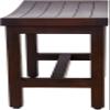 Patented 24" Sumba Lotus Mocha-Shield Teak Shower Bench - 1 Count (Pack of 1) view 3