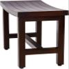 Patented 24" Sumba Lotus Mocha-Shield Teak Shower Bench - 1 Count (Pack of 1) view 4