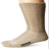 Top Flite Men's Diabetic Non-Binding Cushion Crew Ultra Dri Socks 2 Pair Pack, Khaki, Large view 1