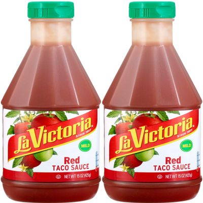 La Victoria Red Taco Sauce Mild, 15 oz. (Pack of 2)