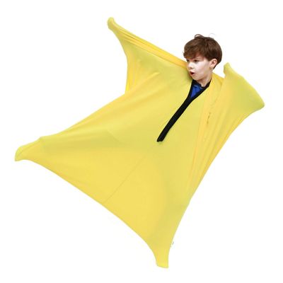 SANHO Dynamic Movement Sensory body Sock,Large,9-12 years old, 56''HX28''W,Good for Height:52"-61",For Autistic & Sensory Processing Disorders,Updated Version,Yellow.